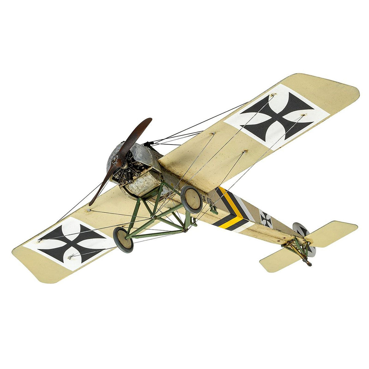 Level 2 Model Kit Fokker E.II Eindecker Fighter Aircraft 1/72 Plastic Model Kit by Airfix-Airfix-ModelCars.com