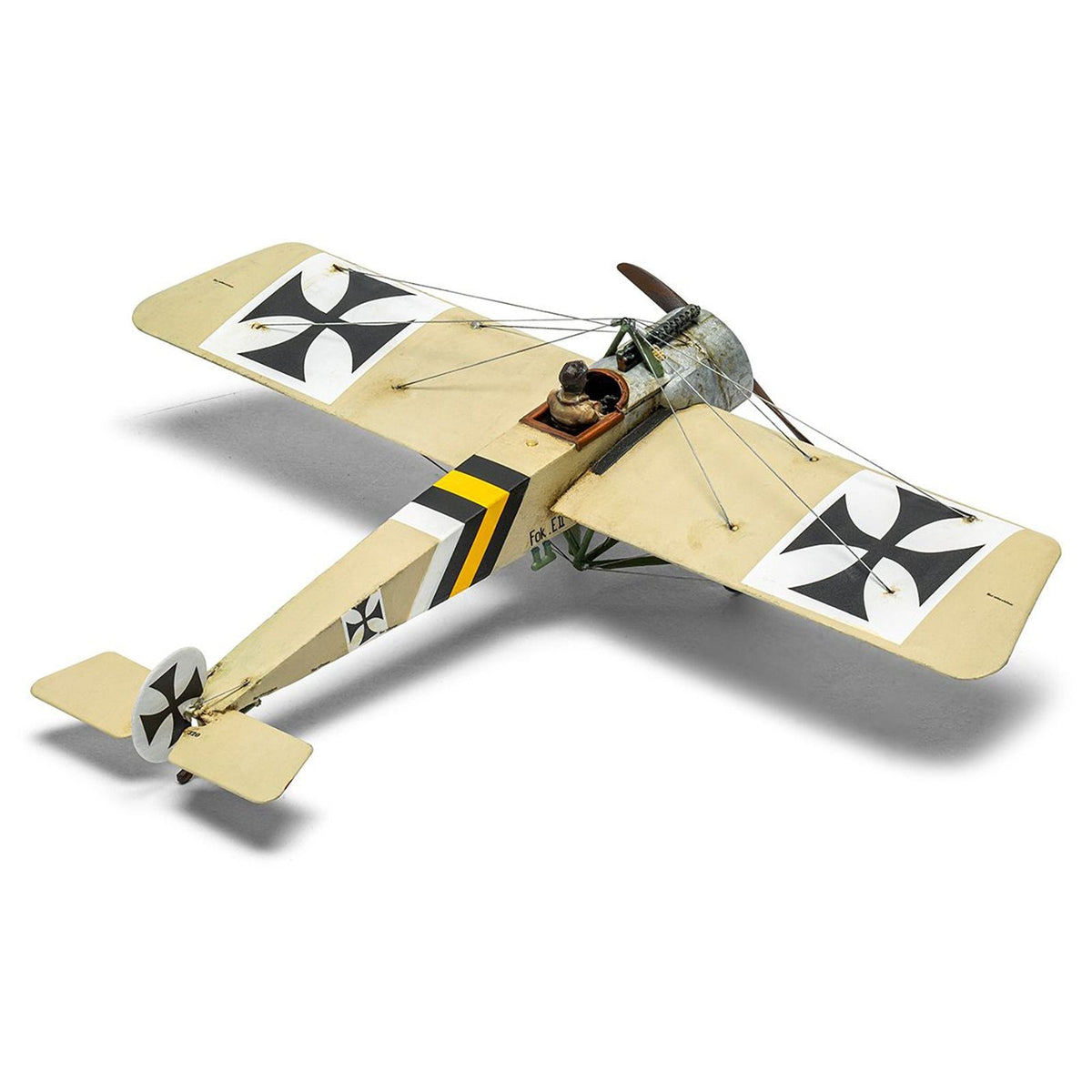 Level 2 Model Kit Fokker E.II Eindecker Fighter Aircraft 1/72 Plastic Model Kit by Airfix-Airfix-ModelCars.com