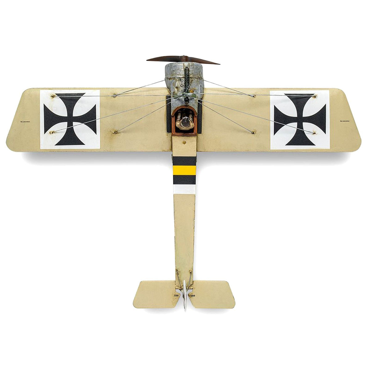 Level 2 Model Kit Fokker E.II Eindecker Fighter Aircraft 1/72 Plastic Model Kit by Airfix-Airfix-ModelCars.com