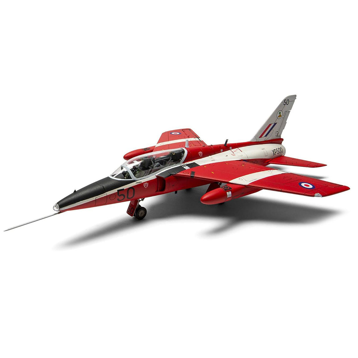 Level 2 Model Kit Folland Gnat T.1 Fighter Aircraft with 2 Scheme Options 1/48 Plastic Model Kit by Airfix-Airfix-ModelCars.com