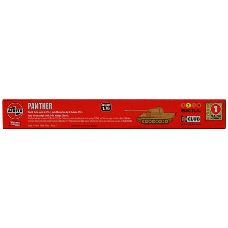 Level 2 Model Kit German Panther Tank 1/76 Plastic Model Kit by Airfix-Airfix-ModelCars.com