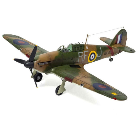 Level 2 Model Kit Hawker Hurricane Mk.I Fighter Aircraft with 2 Scheme Options 1/48 Plastic Model Kit by Airfix-Airfix-ModelCars.com