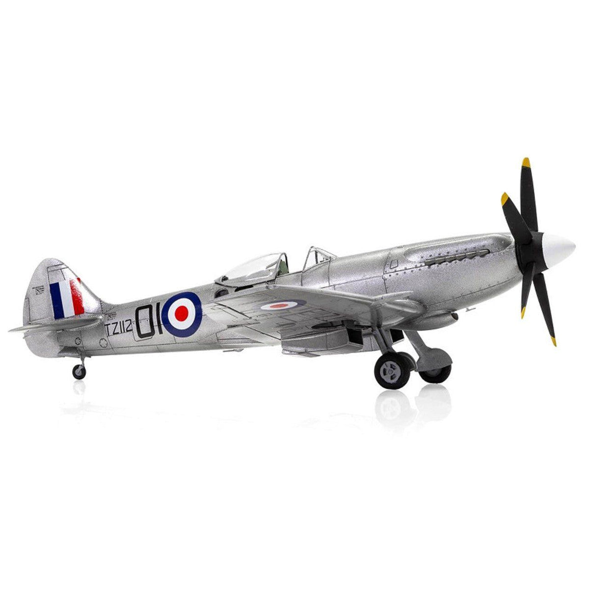 Level 2 Model Kit Supermarine Spitfire FR Mk.XIV Fighter Aircraft with 2 Scheme Options 1/48 Plastic Model Kit by Airfix - Airfix - ModelCars.com