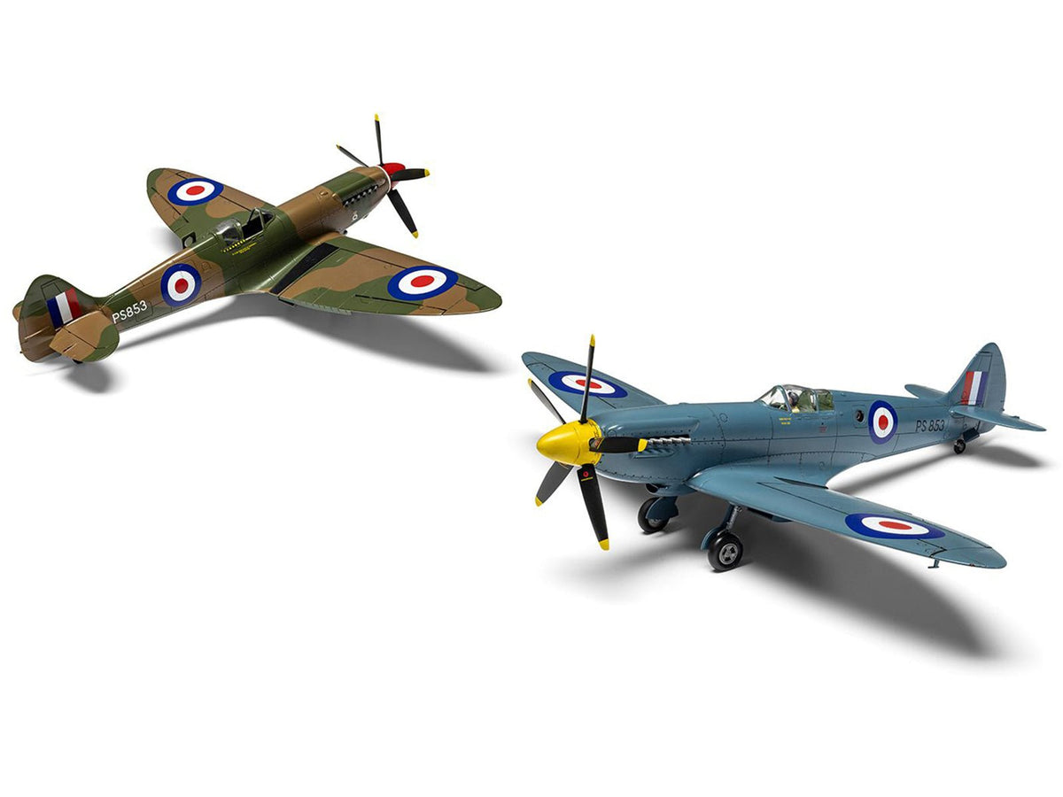Level 2 Model Kit Supermarine Spitfire PR.XIX Fighter Aircraft with 3 Scheme Options 1/48 Plastic Model Kit by Airfix-Airfix-ModelCars.com