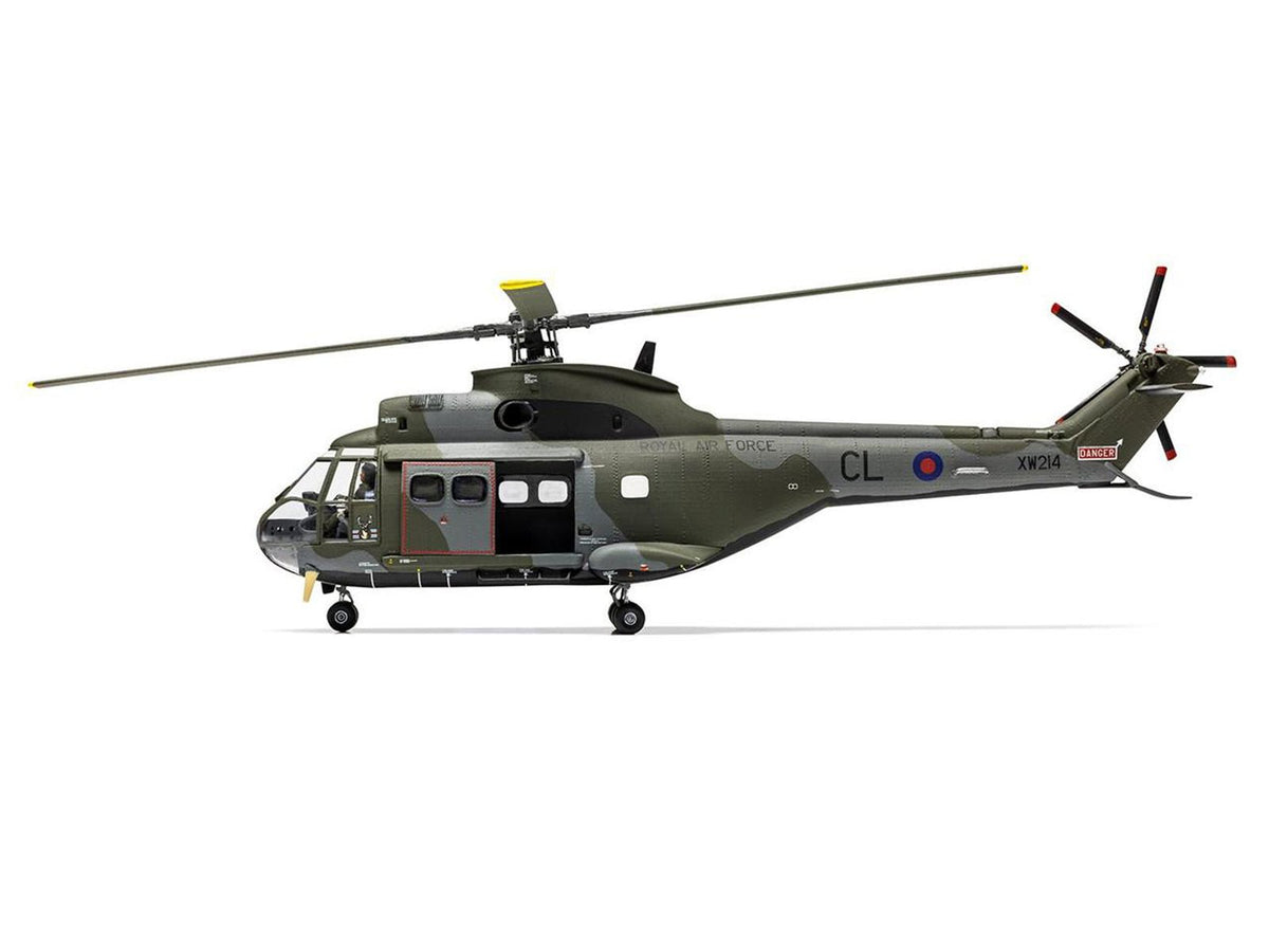 Level 2 Model Kit Westland Puma HC.1 Helicopter with 2 Scheme Options 1/72 Plastic Model Kit by Airfix-Airfix-ModelCars.com