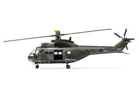 Level 2 Model Kit Westland Puma HC.1 Helicopter with 2 Scheme Options 1/72 Plastic Model Kit by Airfix-Airfix-ModelCars.com