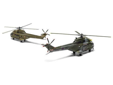 Level 2 Model Kit Westland Puma HC.1 Helicopter with 2 Scheme Options 1/72 Plastic Model Kit by Airfix-Airfix-ModelCars.com