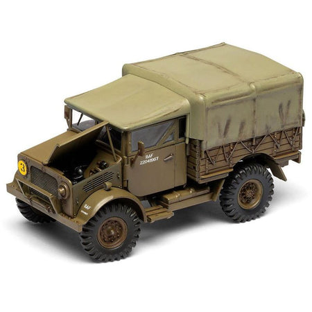 Level 2 Model Kit WWII 15-cwt 4x2 General Service Truck with 2 Scheme Options 1/48 Plastic Model Kit by Airfix-Airfix-ModelCars.com