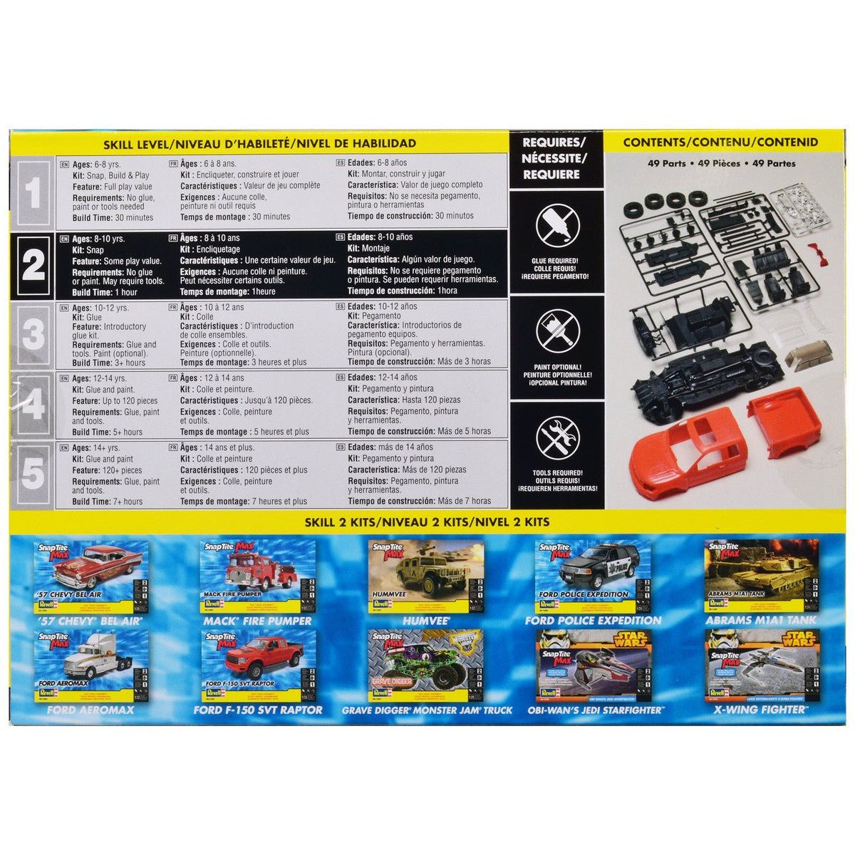 Level 2 Snap Tite Max Model Kit 2013 Ford F - 150 SVT Raptor Pickup Truck 1/25 Scale Model by Revell - Revell - ModelCars.com