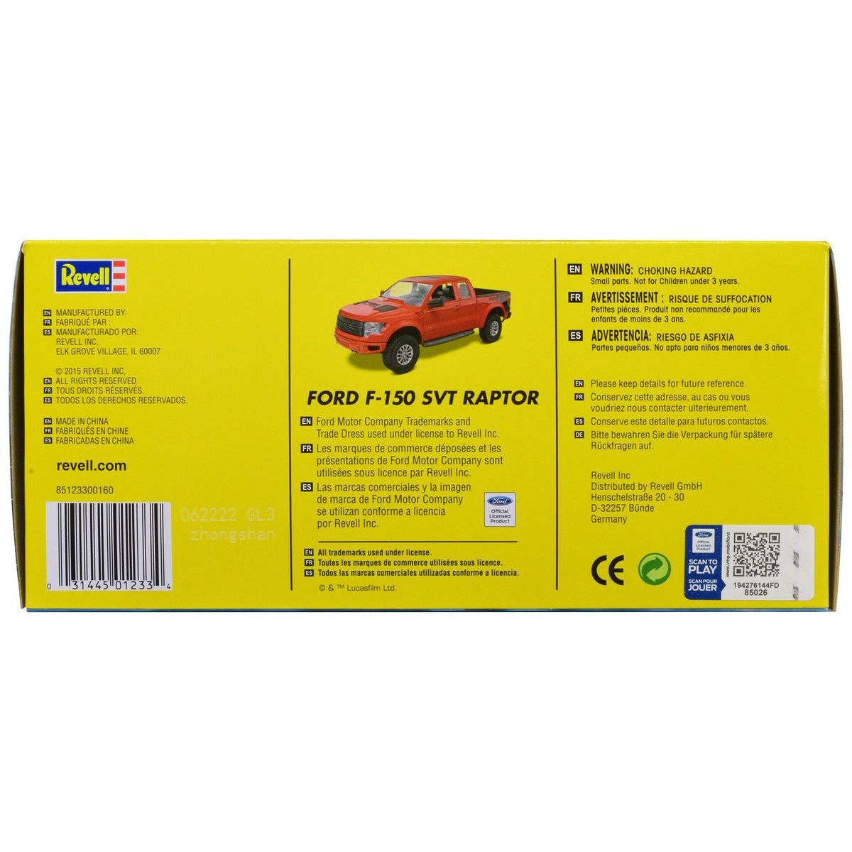 Level 2 Snap Tite Max Model Kit 2013 Ford F - 150 SVT Raptor Pickup Truck 1/25 Scale Model by Revell - Revell - ModelCars.com