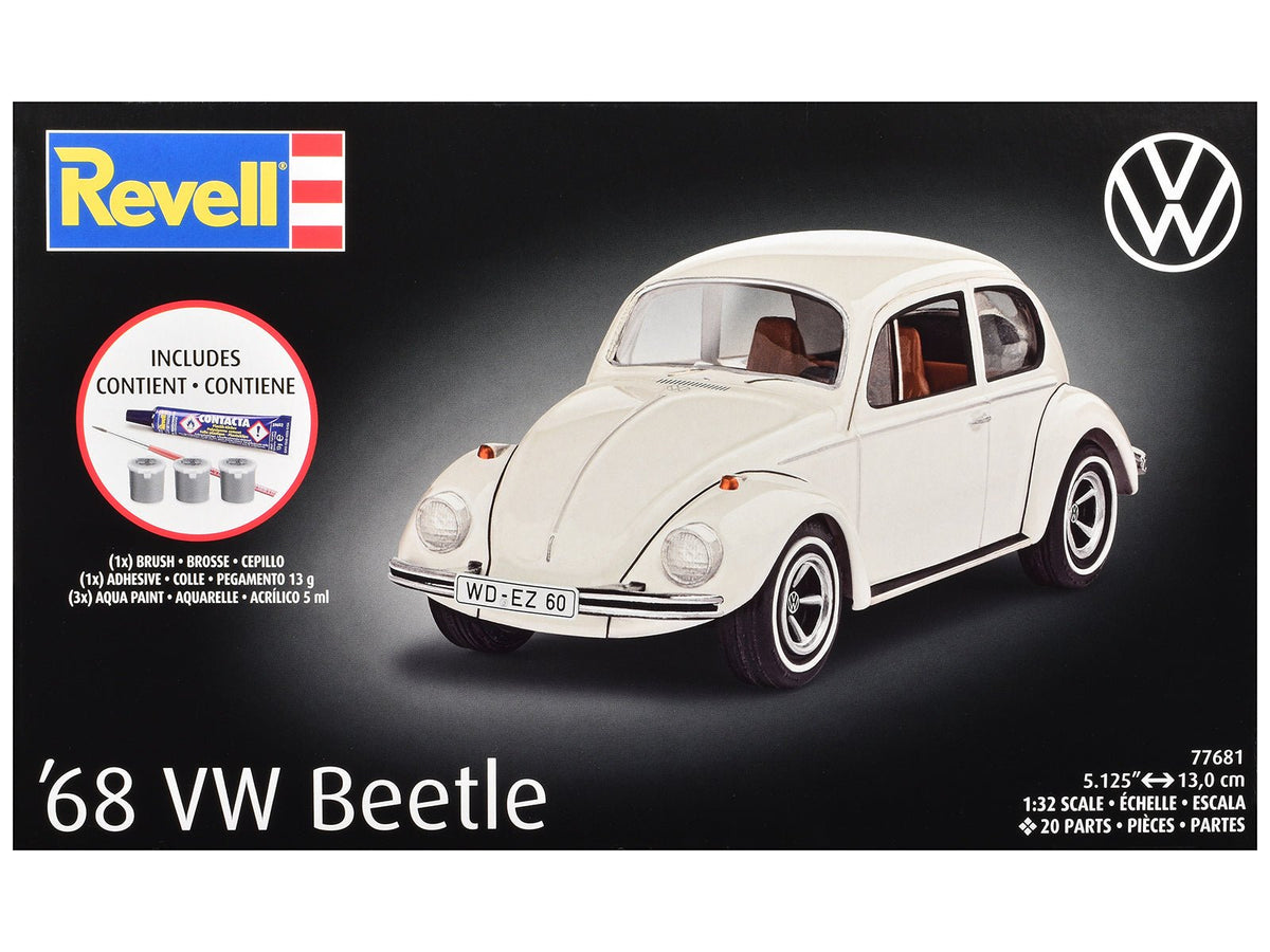 Level 3 Model Kit 1968 Volkswagen Beetle All-Included Kit 1/32 Scale Model by Revell-Revell-ModelCars.com