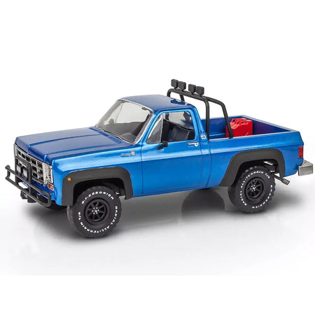 Level 3 Model Kit 1978 Chevrolet Off-Road 4x4 Pickup Truck and "Malibu Grand Prix" Virage with Trailer "Fantasy Formula" 1/25 Scale Model by Revell-Revell-ModelCars.com
