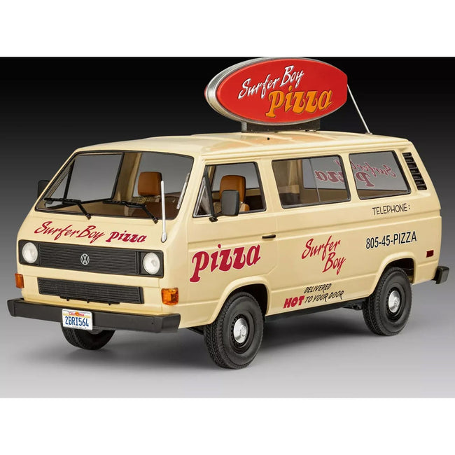Level 3 Model Kit Argyle’s Volkswagen Vanagon "Surfer Boy Pizza" Van "Stranger Things" (2016-Current) TV Series 1/25 Scale Model by Revell-Revell-ModelCars.com