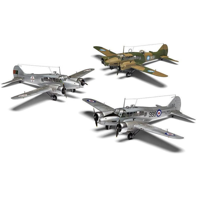 Level 3 Model Kit Avro Anson Mk.I Aircraft with 3 Scheme Options 1/48 Plastic Model Kit by Airfix-Airfix-ModelCars.com