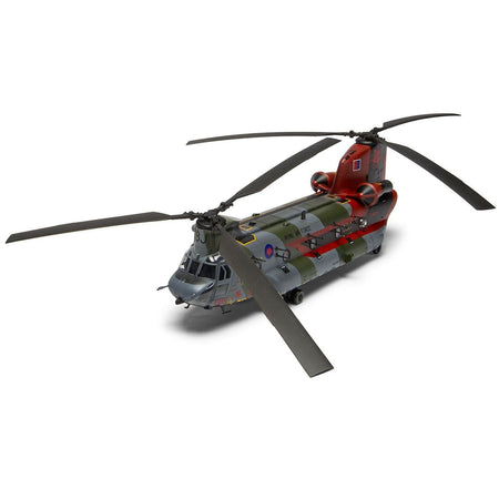 Level 3 Model Kit Boeing Chinook HC.1 (Late Production) Helicopter with 2 Scheme Options 1/72 Plastic Model Kit by Airfix-Airfix-ModelCars.com