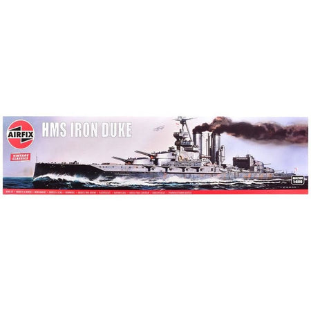 Level 3 Model Kit HMS Iron Duke Frigate "Vintage Classics" Series 1/600 Plastic Model Kit by Airfix-Airfix-ModelCars.com