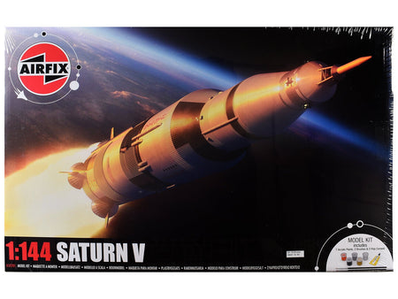 Level 3 Model Kit NASA Saturn V Rocket Gift Set 1/144 Plastic Model Kit by Airfix-Airfix-ModelCars.com