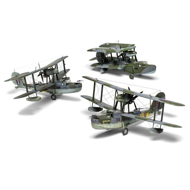 Level 3 Model Kit Supermarine Walrus Mk.I Aircraft with 3 Scheme Options 1/48 Plastic Model Kit by Airfix - Airfix - ModelCars.com