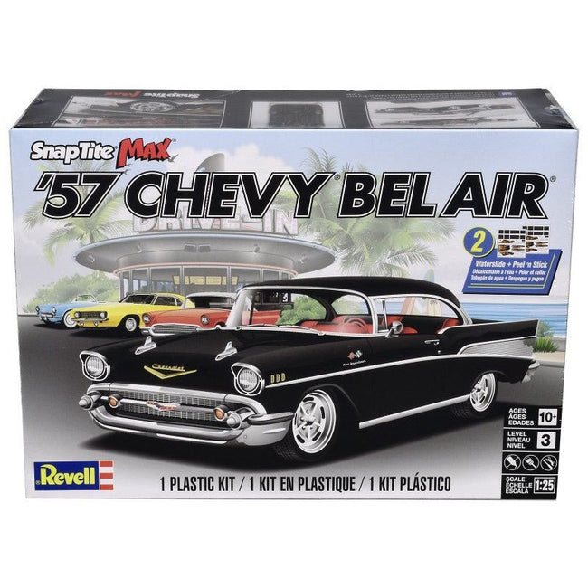 Level 3 Snap Tite Max Model Kit 1957 Chevrolet Bel Air 1/25 Scale Model by Revell-Revell-ModelCars.com