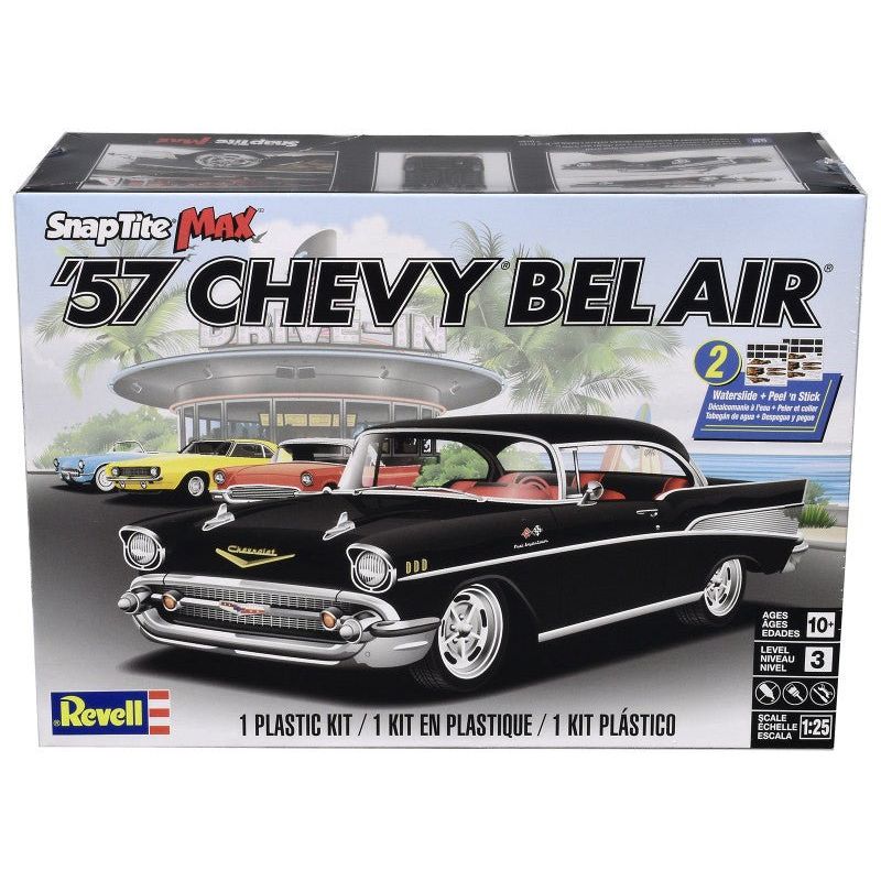 Level 3 Snap Tite Max Model Kit 1957 Chevrolet Bel Air 1/25 Scale Model by Revell - Revell - ModelCars.com