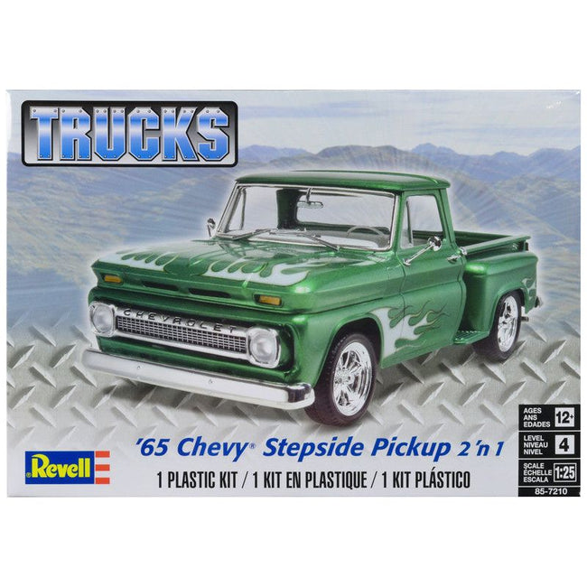 Level 4 Model Kit 1965 Chevrolet Stepside Pickup Truck 2 - in - 1 Kit 1/25 Scale Model by Revell - Revell - ModelCars.com