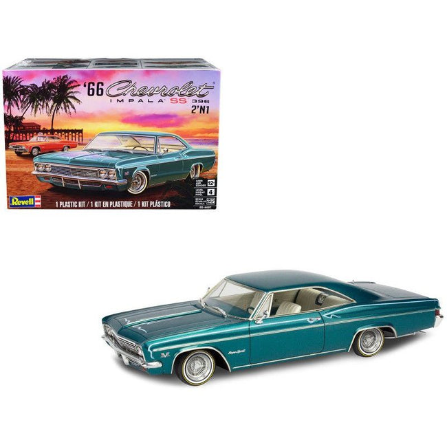 Level 4 Model Kit 1966 Chevrolet Impala SS 396 2 - in - 1 Kit 1/25 Scale Model by Revell - Revell - ModelCars.com