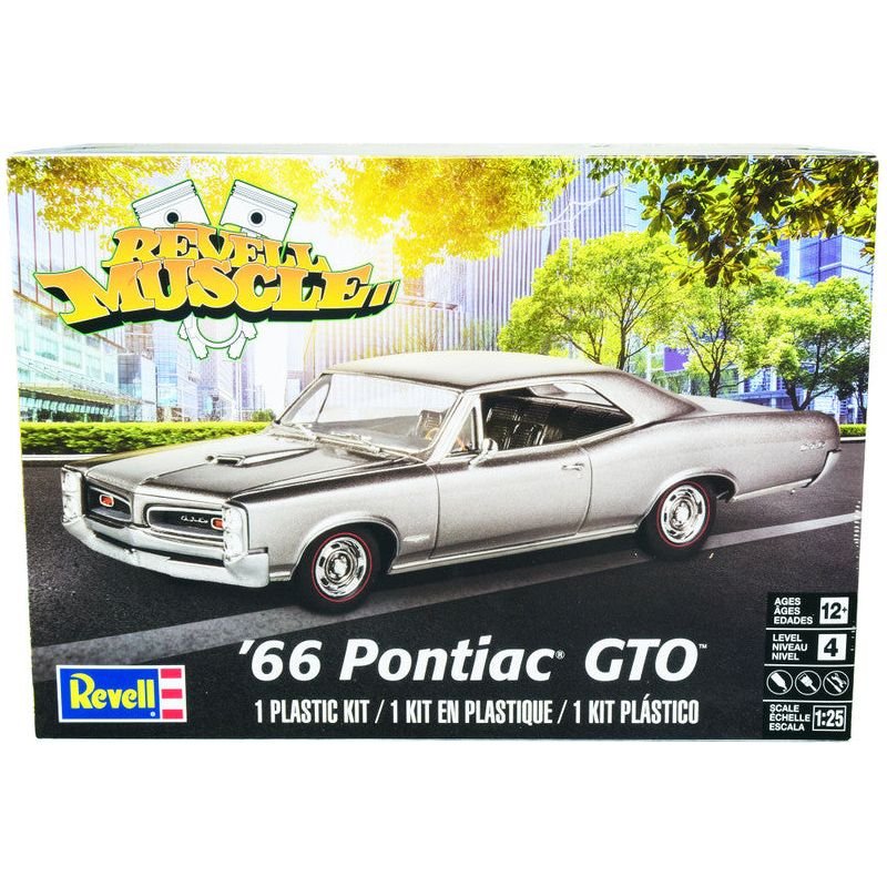 Level 4 Model Kit 1966 Pontiac GTO "Revell Muscle" Series 1/25 Scale Model Car by Revell - Revell - ModelCars.com