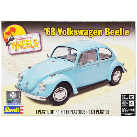 Level 4 Model Kit 1968 Volkswagen Beetle 1/24 Scale Model by Revell-Revell-ModelCars.com