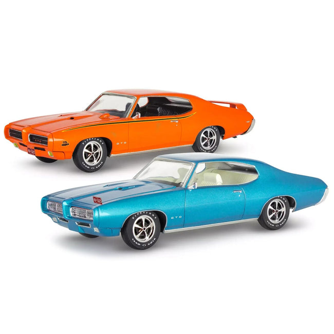 Level 4 Model Kit 1969 Pontiac GTO 2-in-1 Kit 1/24 Scale Model by Revell-Revell-ModelCars.com