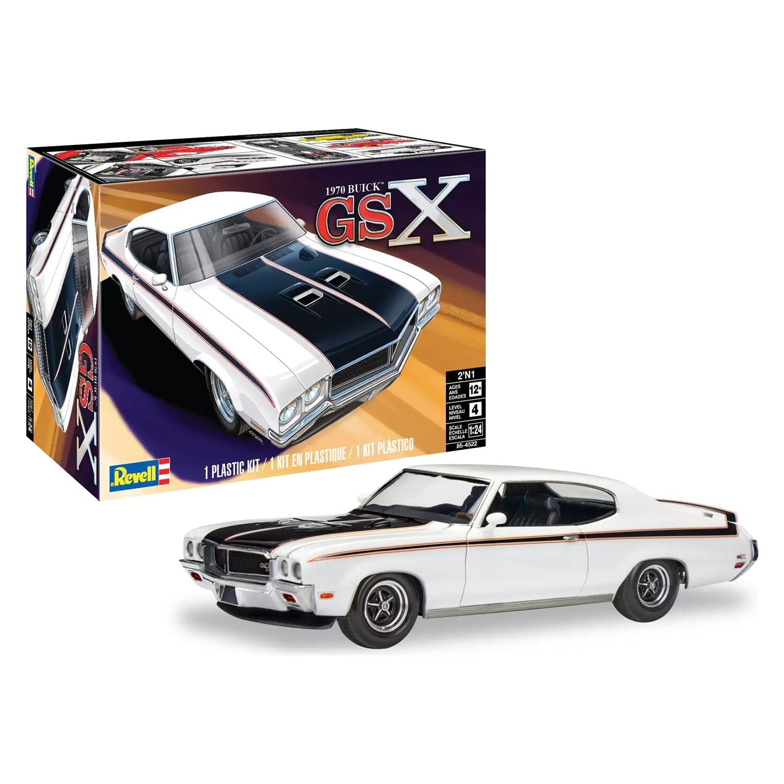 Level 4 Model Kit 1970 Buick GSX 2 - in - 1 Kit 1/24 Scale Model by Revell - Revell - ModelCars.com