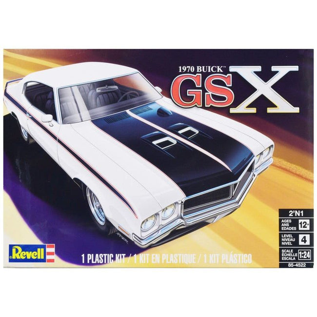 Level 4 Model Kit 1970 Buick GSX 2-in-1 Kit 1/24 Scale Model by Revell-Revell-ModelCars.com