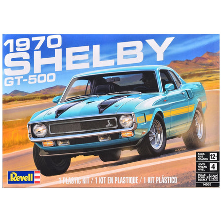 Level 4 Model Kit 1970 Shelby GT-500 1/25 Scale Model by Revell-Revell-ModelCars.com