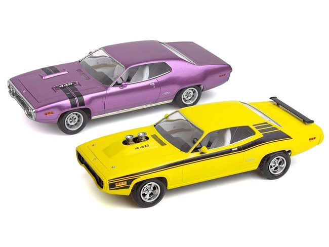 Level 4 Model Kit 1971 Plymouth GTX Street Machine 2-in-1 Kit 1/24 Scale Model by Revell-Revell-ModelCars.com