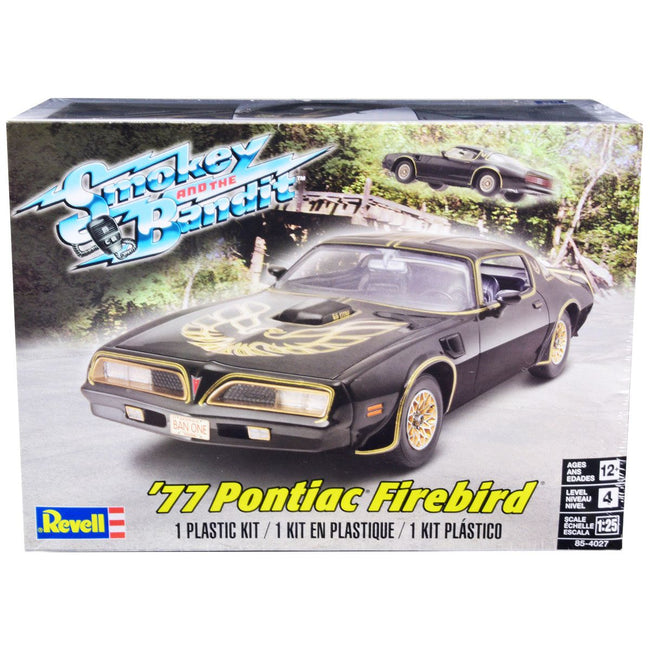 Level 4 Model Kit 1977 Pontiac Firebird "Smokey and the Bandit" (1977) Movie 1/25 Scale Model Car by Revell - Revell - ModelCars.com