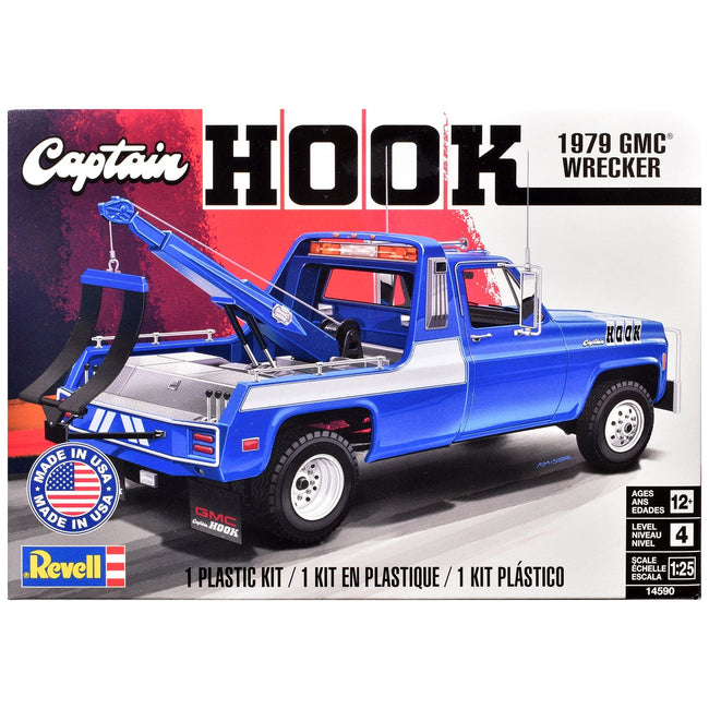 Level 4 Model Kit 1979 GMC Wrecker Tow Truck "Captain Hook" 1/25 Scale Model by Revell-Revell-ModelCars.com