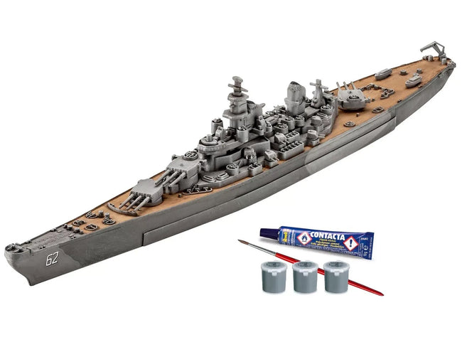 Level 4 Model Kit Battleship U.S.S. New Jersey All-Included Kit 1/1200 Scale Model by Revell-Revell-ModelCars.com
