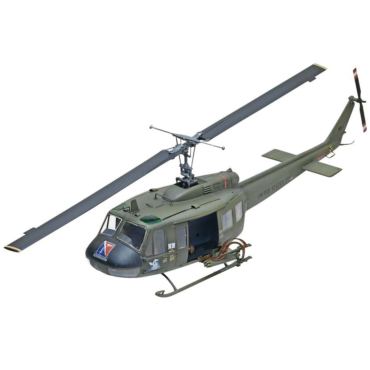 Level 4 Model Kit Bell UH-1D Iroquois "Huey" Gunship Helicopter 1/32 Scale Model by Revell-Revell-ModelCars.com