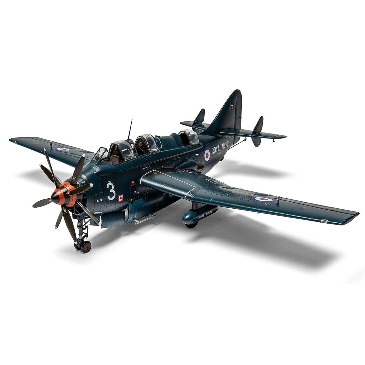 Level 4 Model Kit Fairey Gannet COD.4 Aircraft with 3 Scheme Options 1/48 Plastic Model Kit by Airfix-Airfix-ModelCars.com