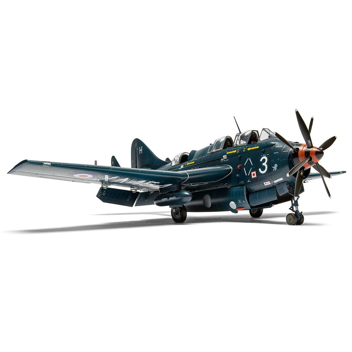 Level 4 Model Kit Fairey Gannet COD.4 Aircraft with 3 Scheme Options 1/48 Plastic Model Kit by Airfix-Airfix-ModelCars.com