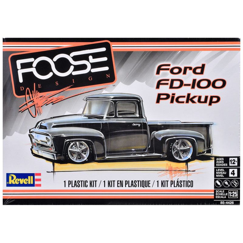 Level 4 Model Kit Ford FD-100 Pickup Truck "Foose" 1/25 Scale Model by Revell-Revell-ModelCars.com