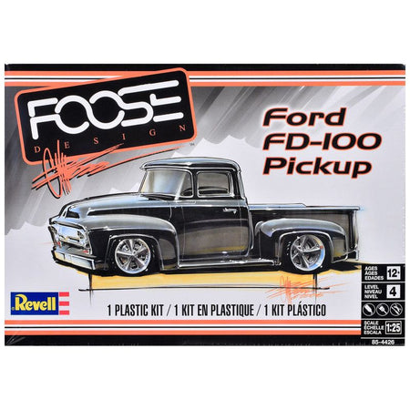 Level 4 Model Kit Ford FD-100 Pickup Truck "Foose" 1/25 Scale Model by Revell-Revell-ModelCars.com