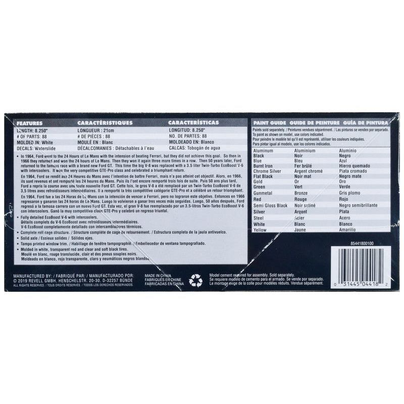 Level 4 Model Kit Ford GT "24 Hours of Le Mans" (2017) 1/24 Scale Model by Revell - Revell - ModelCars.com