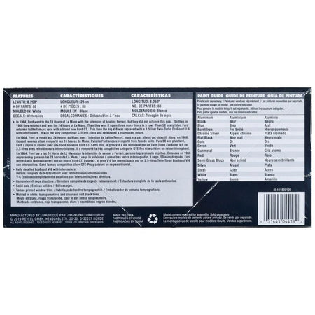 Level 4 Model Kit Ford GT "24 Hours of Le Mans" (2017) 1/24 Scale Model by Revell - Revell - ModelCars.com