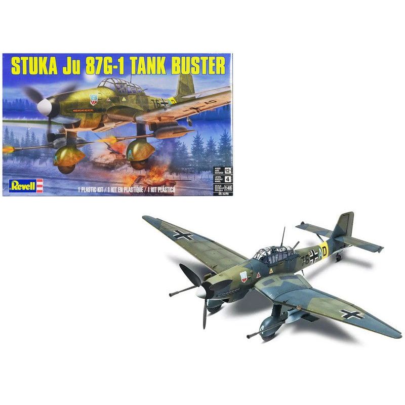 Level 4 Model Kit Junkers STUKA JU 87G - 1 Tank Buster Bomber Aircraft 1/48 Scale Model by Revell - Revell - ModelCars.com