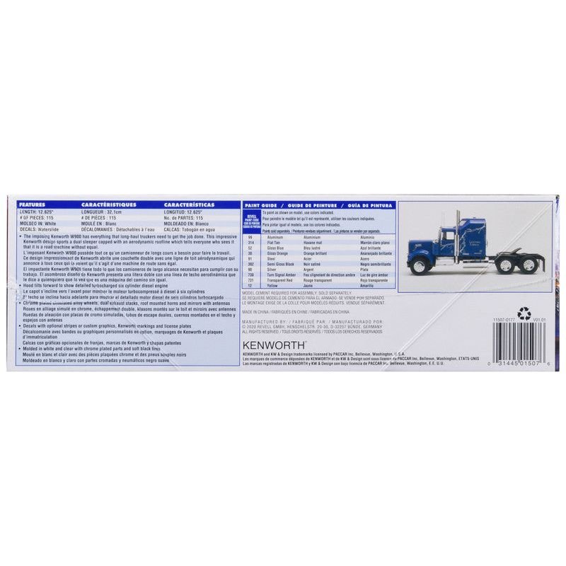 Level 4 Model Kit Kenworth W900 Aerodyne Truck Tractor "Historic Series" 1/25 Scale Model by Revell - Revell - ModelCars.com