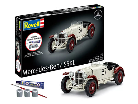 Level 4 Model Kit Mercedes-Benz SSKL All-Included Kit 1/32 Scale Model by Revell-Revell-ModelCars.com
