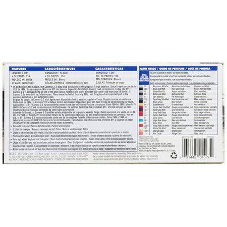 Level 4 Model Kit Porsche 911 Carrera 3.2 Targa 2 - in - 1 Kit 1/24 Scale Model by Revell - Revell - ModelCars.com