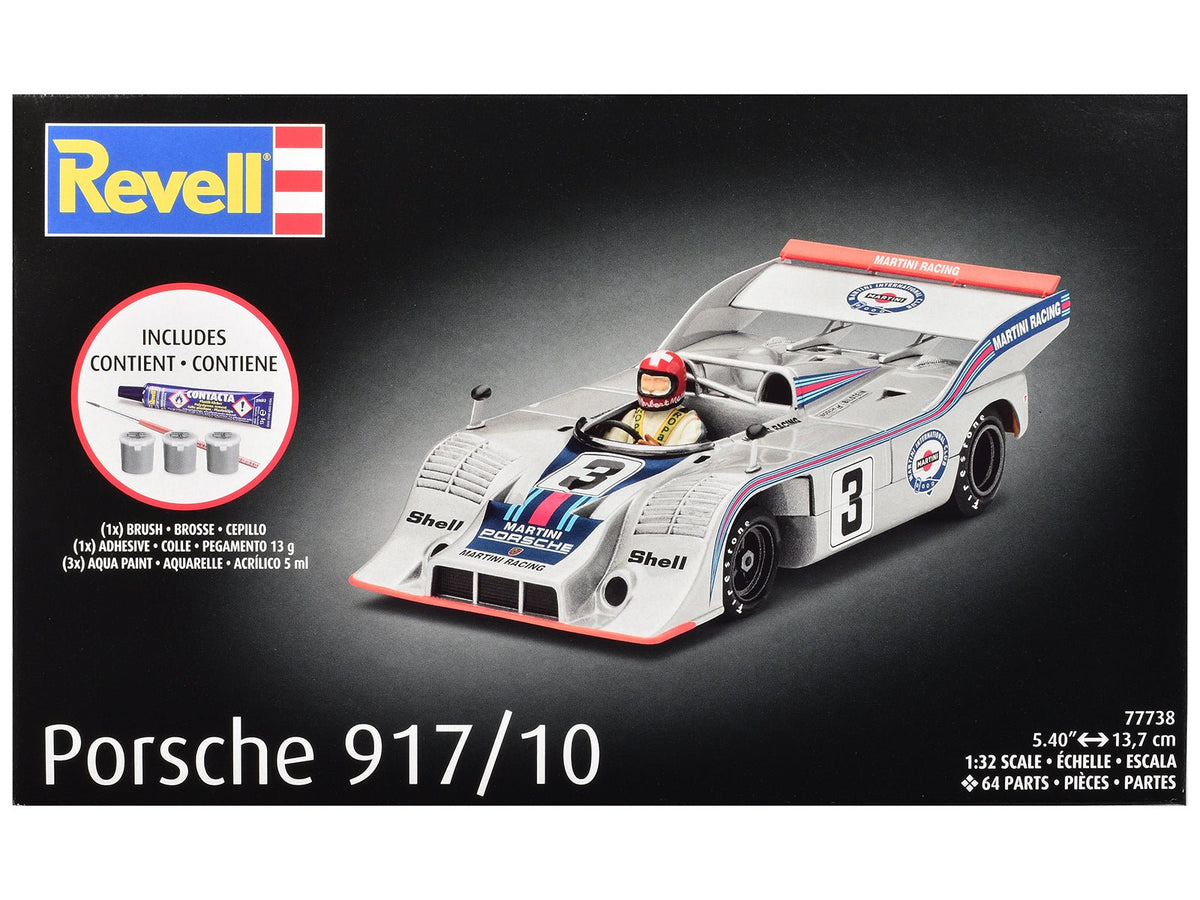 Level 4 Model Kit Porsche 917/10 All-Included Kit 1/32 Scale Model by Revell-Revell-ModelCars.com