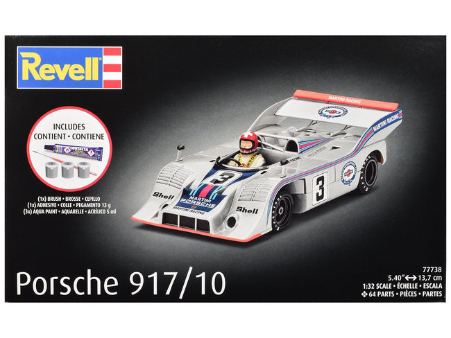 Level 4 Model Kit Porsche 917/10 All-Included Kit 1/32 Scale Model by Revell-Revell-ModelCars.com