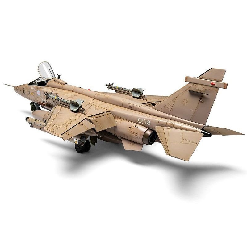 Level 4 Model Kit SEPECAT Jaguar GR.1/GR.1A Aircraft with 4 Scheme Options 1/48 Plastic Model Kit by Airfix-Airfix-ModelCars.com